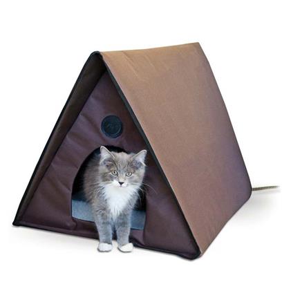 K&H Pet Products Outdoor Heated Multiple Kitty A-Frame