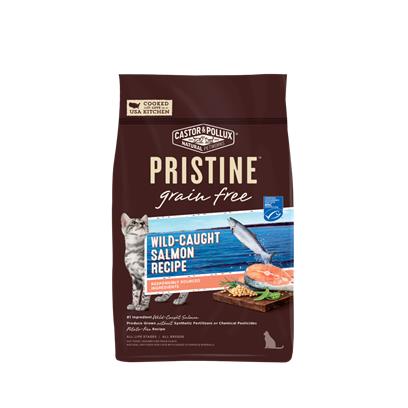 Castor and Pollux Pristine Grain Free Wild Caught Salmon Recipe Dry Cat Food