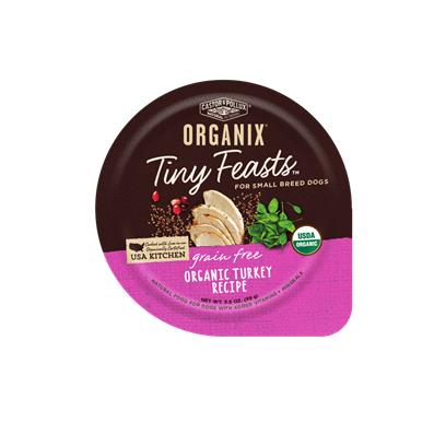 Castor and Pollux Organix Tiny Feasts Grain Free Organic Turkey Pate Wet Dog Food