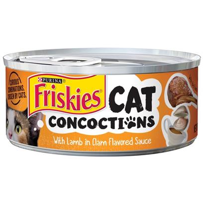 Friskies Cat Concoctions with Lamb in Clam Flavored Sauce Canned Cat Food
