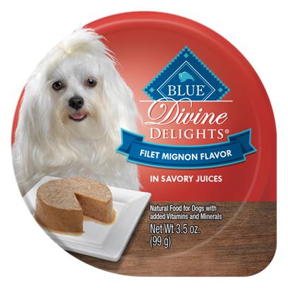 Blue Buffalo Divine Delights Small Breed Filet Mignon Pate Dog Food Cup