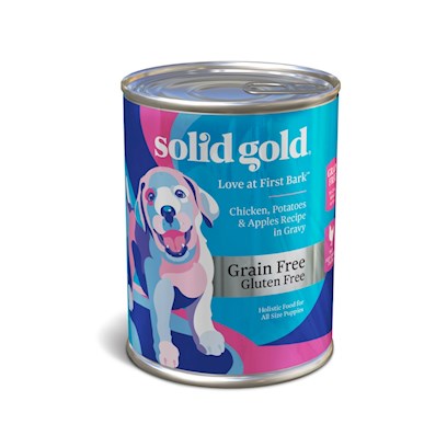 Solid Gold Love at First Bark Grain Free Puppy Recipe with Chicken, Potato & Apples Canned Dog Food