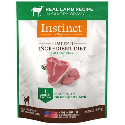 Nature's Variety Instinct Limited Ingredient Diet Grain Free Lamb Recipe Wet Dog Food Topper Pouch