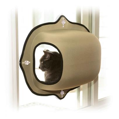 K&H Pet Products EZ Mount Tan Window Pod Kitty Sill