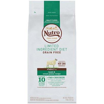 NUTRO Limited Ingredient Diet Adult Lamb & Sweet Potato Recipe Dog Food