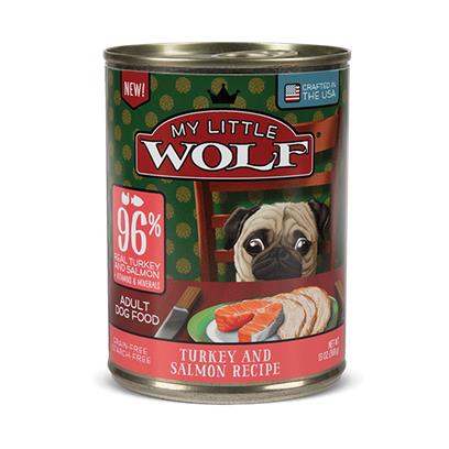 My Little Wolf Grain Free 96% Turkey & Salmon Recipe Canned Dog Food