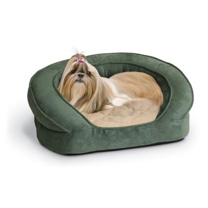 K&H Pet Products Deluxe Ortho Bolster Green Sleeper Pet Bed