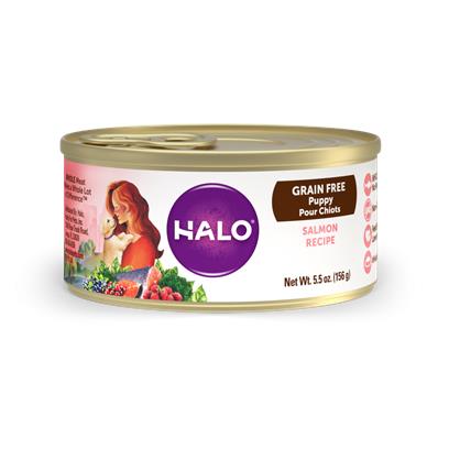 Halo Puppy Grain Free Salmon Recipe Canned Dog Food
