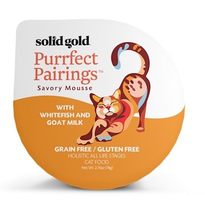 Solid Gold Grain Free Purrfect Pairings Whitefish Savory Mousse Cat Food Tray