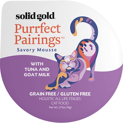 Solid Gold Grain Free Purrfect Pairings Tuna Savory Mousse Cat Food Tray