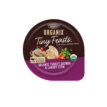Castor and Pollux Organix Tiny Feasts Organic Turkey, Quinoa, and Carrot Stew Wet Dog Food