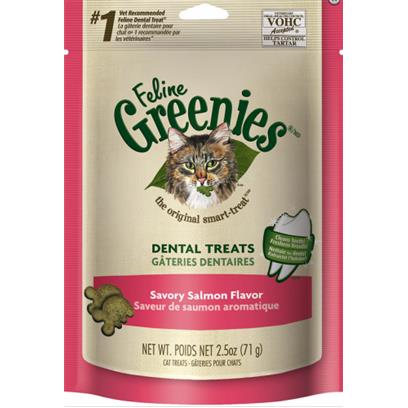 Greenies Feline Dental Salmon Flavor Cat Treats