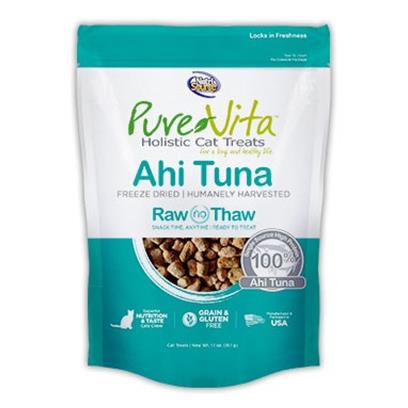 PureVita Grain Free Freeze Dried Ahi Tuna Liver Delights Holistic Cat Treats