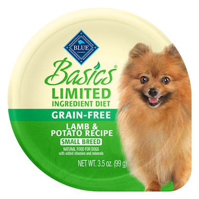 Blue Buffalo Basics Limited Ingredient Diet Grain Free Adult Lamb and Potato Dog Food Cups