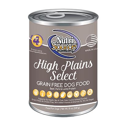 NutriSource Grain Free High Plains Select Canned Dog Food