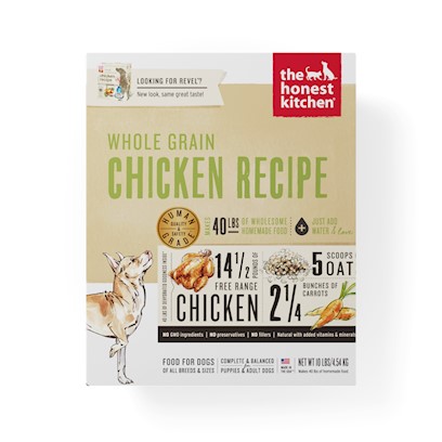 The Honest Kitchen Whole Grain Chicken Recipe Dehydrated Dog Food Cups