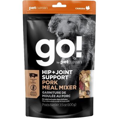 Petcurean Go! Hip + Joint support Grain Free Freeze Dried Pork Meal Mixer for Dogs