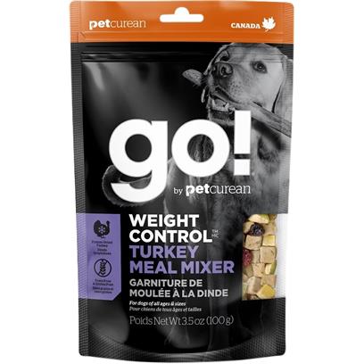 Petcurean Go! Weight Control Grain Free Freeze Dried Turkey Meal Mixer for Dogs