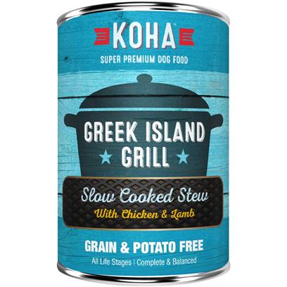 KOHA Grain & Potato Free Greek Island Grill Slow Cooked Stew with Chicken & Lamb Canned Dog Food