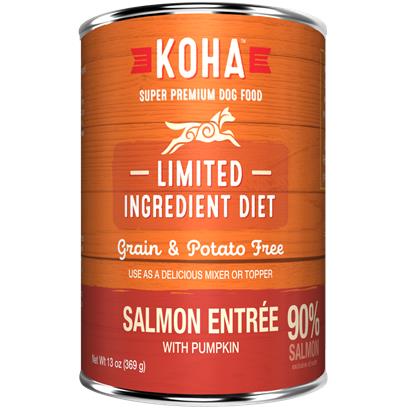KOHA Grain & Potato Free Limited Ingredient Diet Salmon Entree with Pumpkin Canned Dog Food