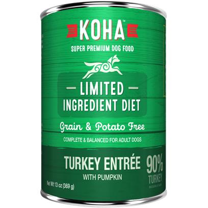 KOHA Grain & Potato Free Limited Ingredient Diet Turkey Entree with Pumpkin Canned Dog Food