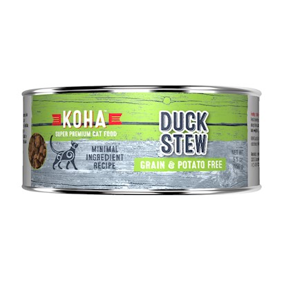 KOHA Grain & Potato Free Duck Stew Canned Cat Food