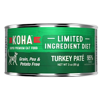 KOHA Grain & Potato Free Limited Ingredient Diet Turkey Pate Canned Cat Food