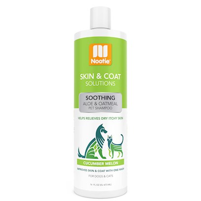 Nootie Soothing Aloe & Oatmeal Cucumber Melon Shampoo for Dogs