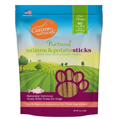Canine Naturals Grain Free Salmon & Potato Sticks Dog Treats