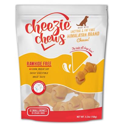 Cheezie Chews Rawhide Free Small Knotted Cheese Bone Dog Treats