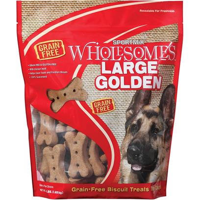 SPORTMiX Wholesomes Large Golden Biscuits Grain Free Dog Treats