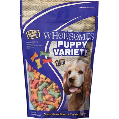 SPORTMiX Wholesomes Puppy Variety Biscuits Grain Free Dog Treats