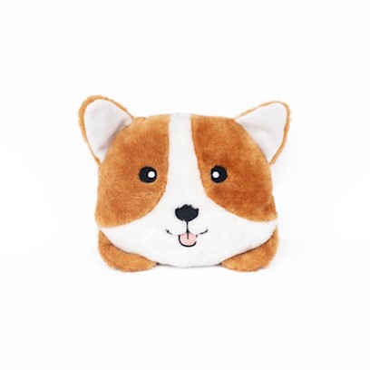 ZippyPaws Squeakie Buns Corgi Plush Dog Toy