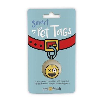 Pet Fetch Wink Emoji Smart Pet Tag
