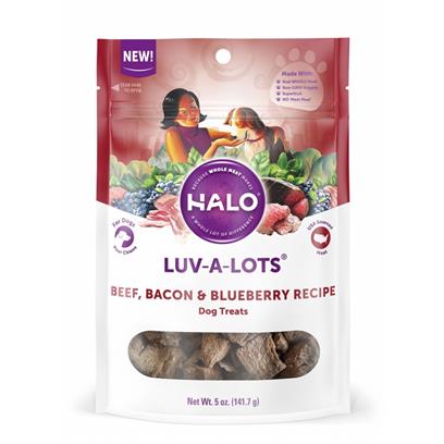 Halo Grain Free Luv-A-Lots Beef, Bacon & Blueberry Recipe Dog Treats