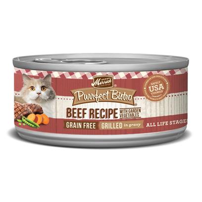 Merrick Purrfect Bistro Grain Free Grilled Beef & Vegetables Recipe Canned Cat Food