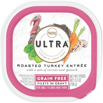 Nutro Ultra Grain Free Roasted Turkey Entree Filets in Gravy Wet Dog Food