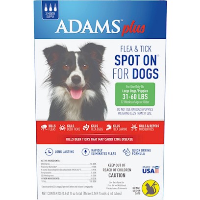 Adams Plus Spot On Flea & Tick For Large Breed Dogs
