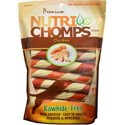Premium Nutri Chomps Chicken Wrapped Twists Dog Treats