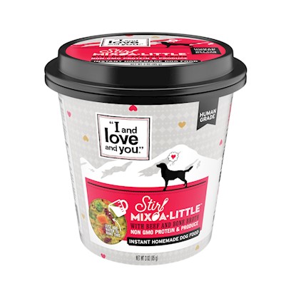 I and Love and You Stir-Mix-A-Little Beef & Bone Broth Instant Home Made Dog Food