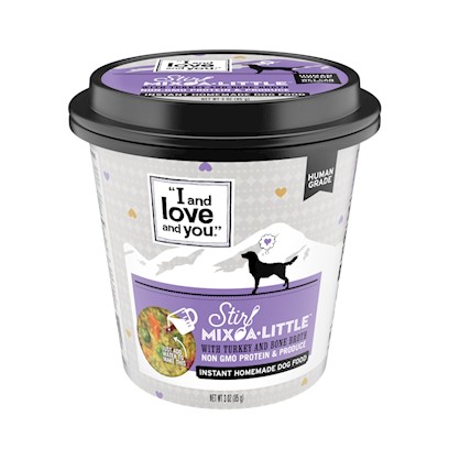 I and Love and You Stir-Mix-A-Little Turkey & Bone Broth Instant Home Made Dog Food