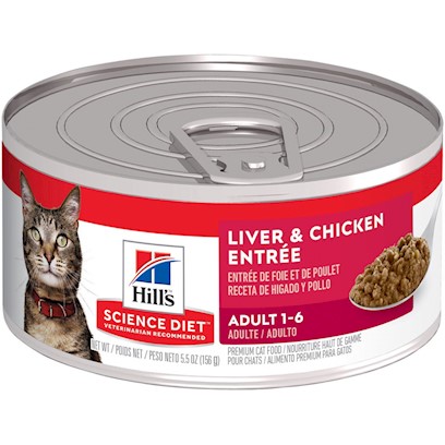 Hill's Science Diet Adult Liver & Chicken Entree Canned Cat Food