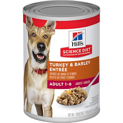 Hill's Science Diet Adult Gourmet Turkey & Barley Entree Canned Dog Food