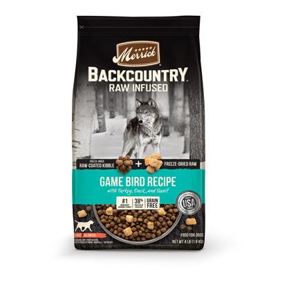 Merrick Backcountry Raw Infused Grain Free Wild Game Bird Recipe Dry Dog Food