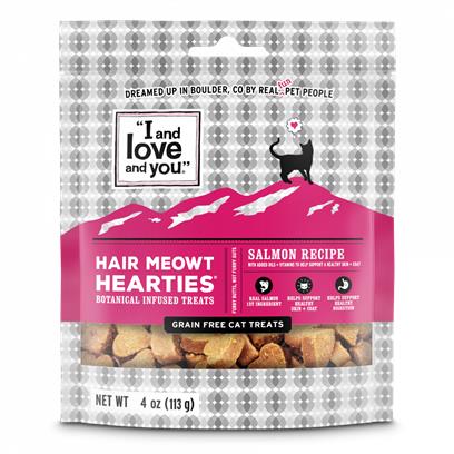 I and Love and You Hair Meow't Hearties Grain Free Cat Treats