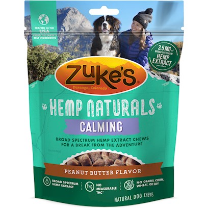 Zuke's Hemp Naturals Calming Peanut Butter Recipe Dog Treats