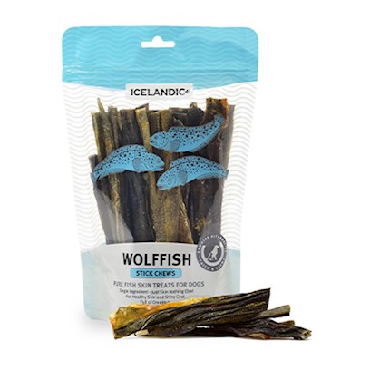 Icelandic+ Wolffish Skin Chew Stick Dog Treat