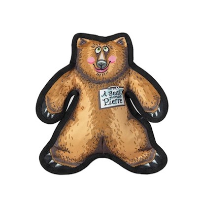Fuzzu Wild Woodies - A Bear Named Pierre Dog Toy