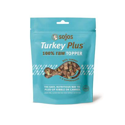 Sojos Turkey Plus Raw Grain-Free Dog Food Topper