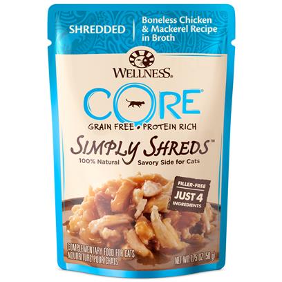 Wellness CORE Simply Shreds Natural Grain Free Wet Cat Food Mixer Or Topper